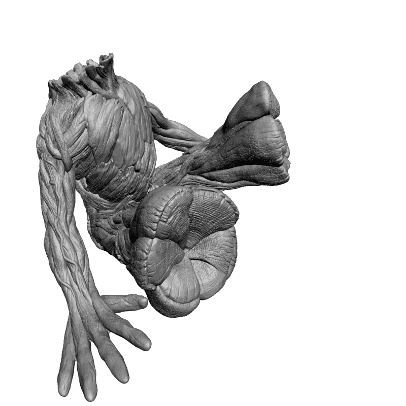 картинка Baby Groot без головы PI1-144 3D-STL.COM