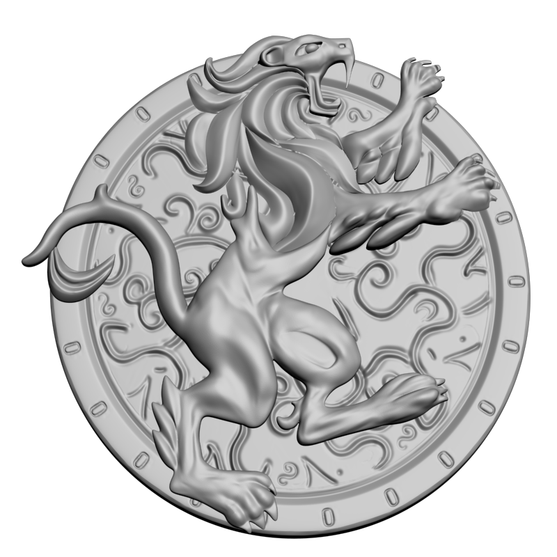 картинка Лев P1-036 3D-STL.COM
