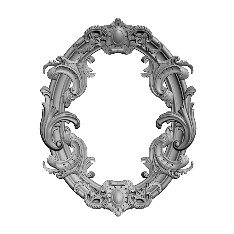 картинка Рамка резная D14-617 3D-STL.COM
