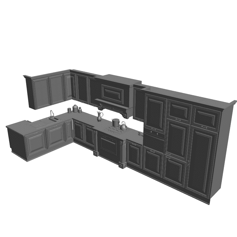 картинка Кухня M5-003 3D-STL.COM