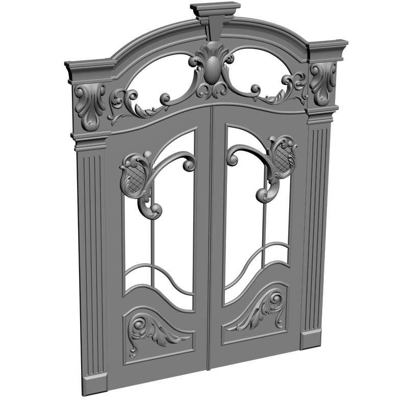 картинка Двери резные H3-084 3D-STL.COM