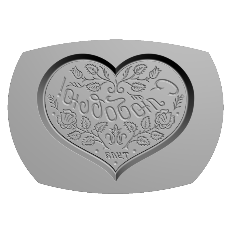картинка Пряник на Валентинов день RP3-012 3D-STL.COM