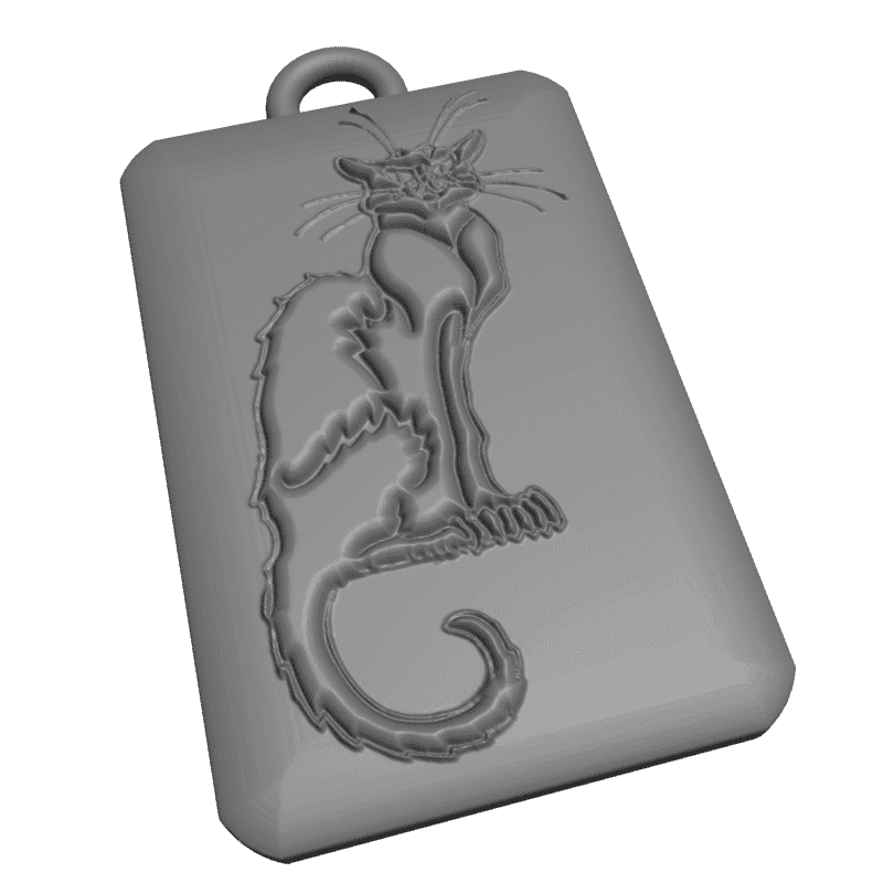 картинка Кот RY5-068 3D-STL.COM