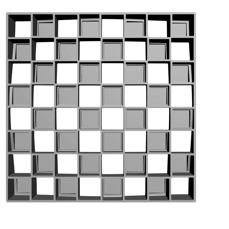 картинка Доска шахматная (бел) PI3-008 3D-STL.COM