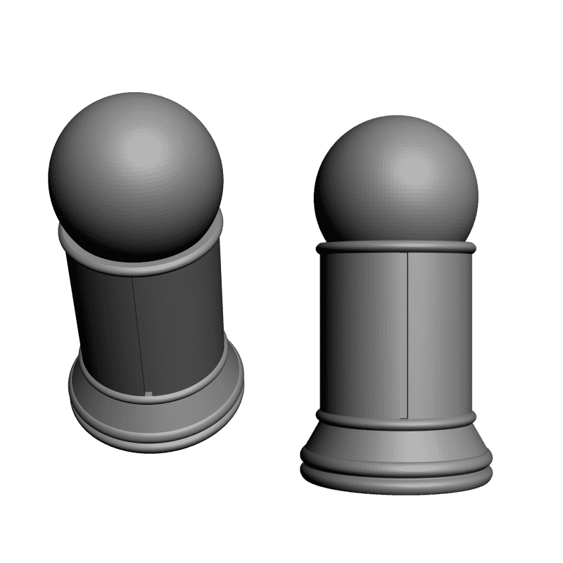 картинка Набор шахмат. Хрустальные PI3-104 3D-STL.COM