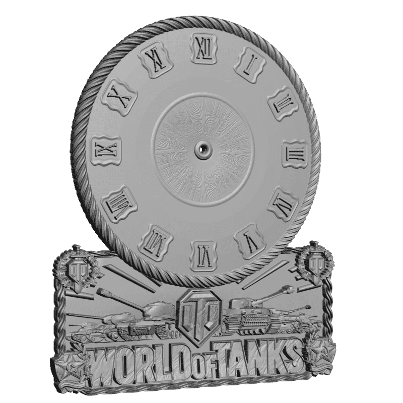картинка Часы WORLD of TANKS P3-133 3D-STL.COM