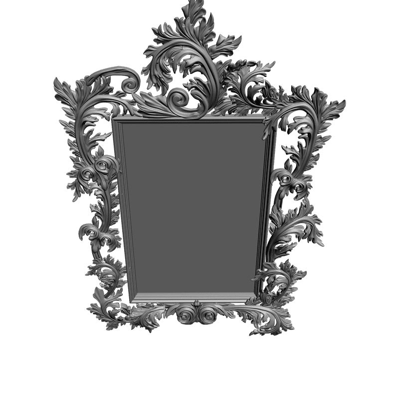 картинка Рама под зеркало, резная D14-157 3D-STL.COM