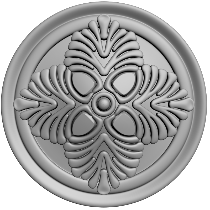 картинка Розетка резная D16-366 3D-STL.COM
