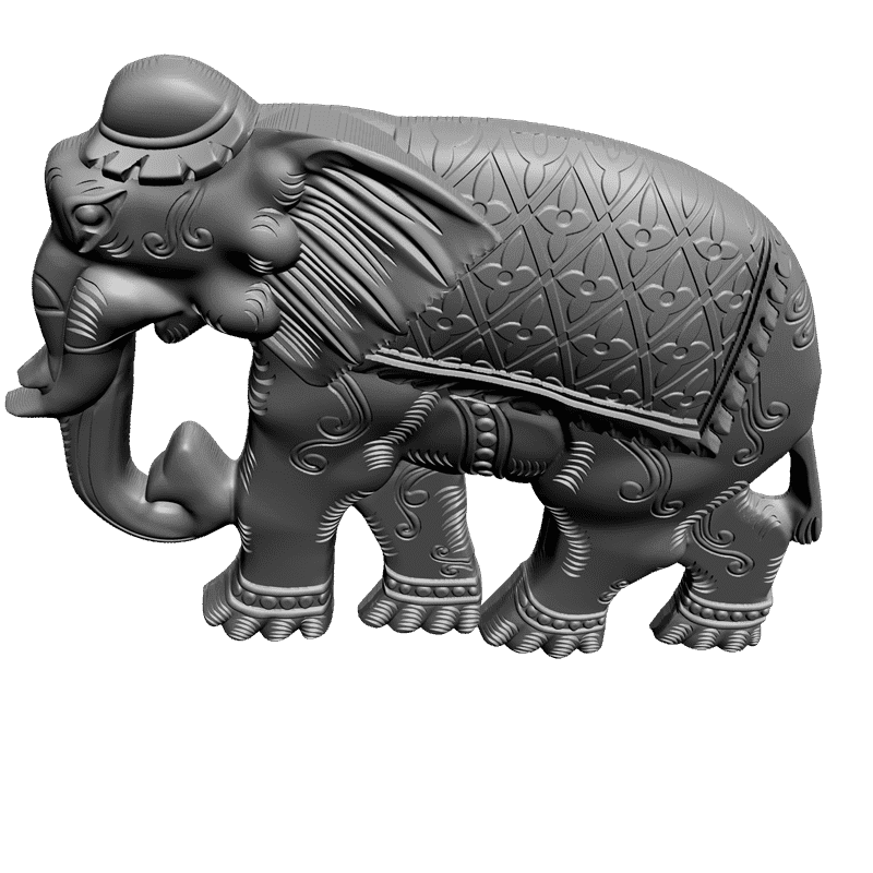 картинка Индийский слон F1-062 3D-STL.COM