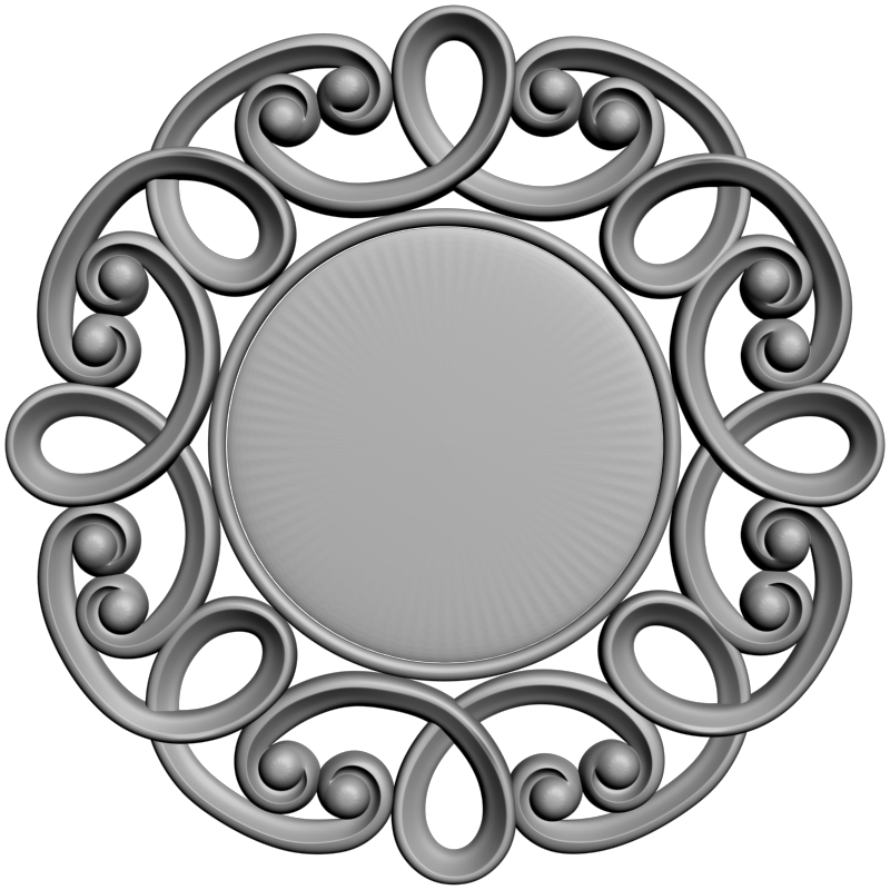 картинка Рама резная D14-566 3D-STL.COM