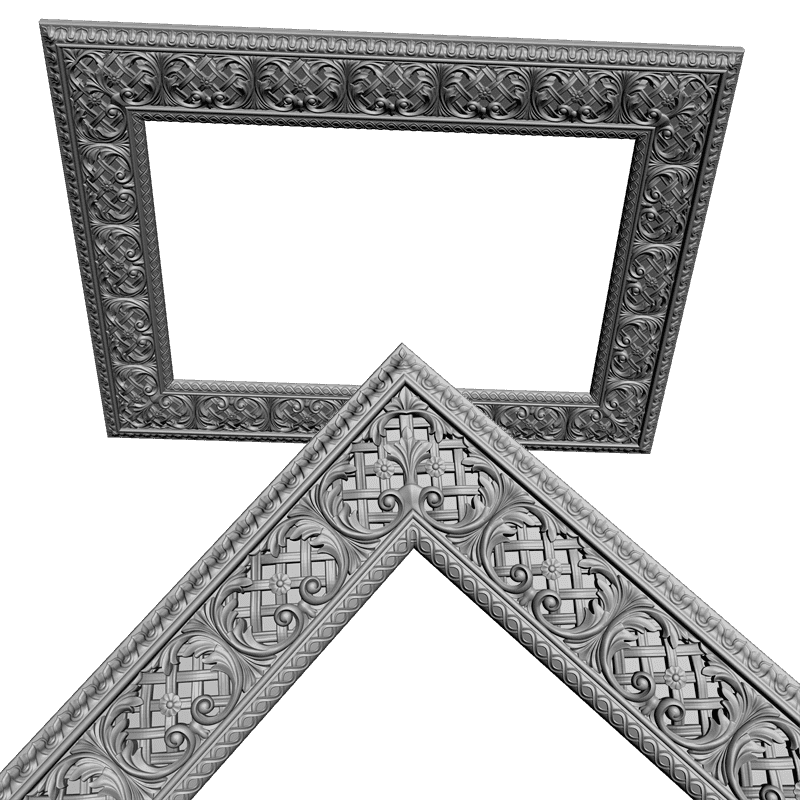 картинка Рамка резная для картины D14-079 3D-STL.COM