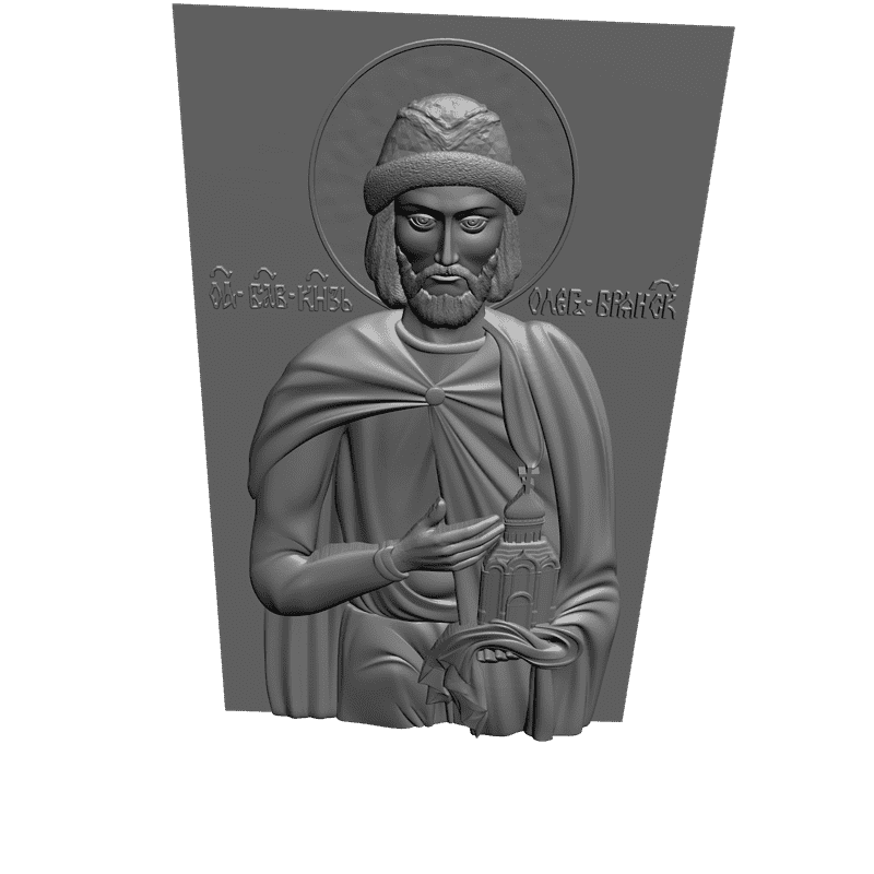 картинка Благоверный Князь Олег Брянский V3-073 3D-STL.COM