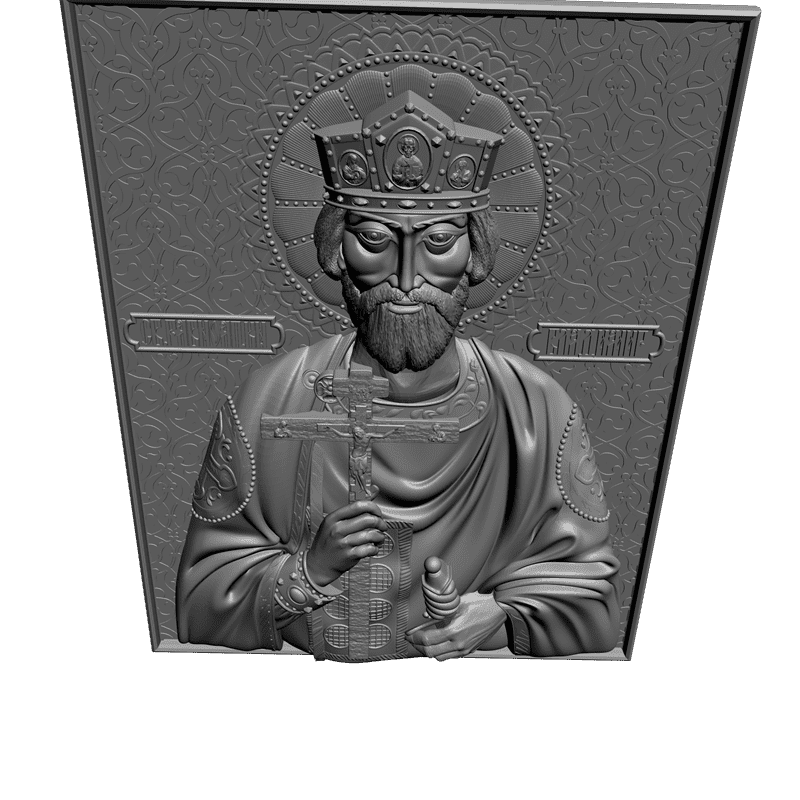 картинка Святой равноапостольный князь Владимир V3-125 3D-STL.COM