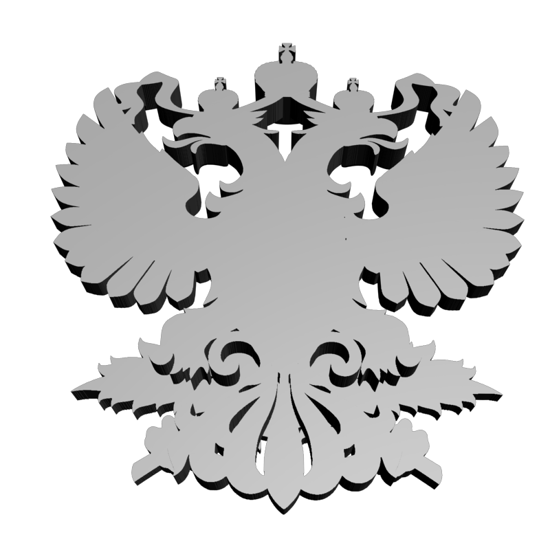 картинка Герб Орёл RG1-118 3D-STL.COM