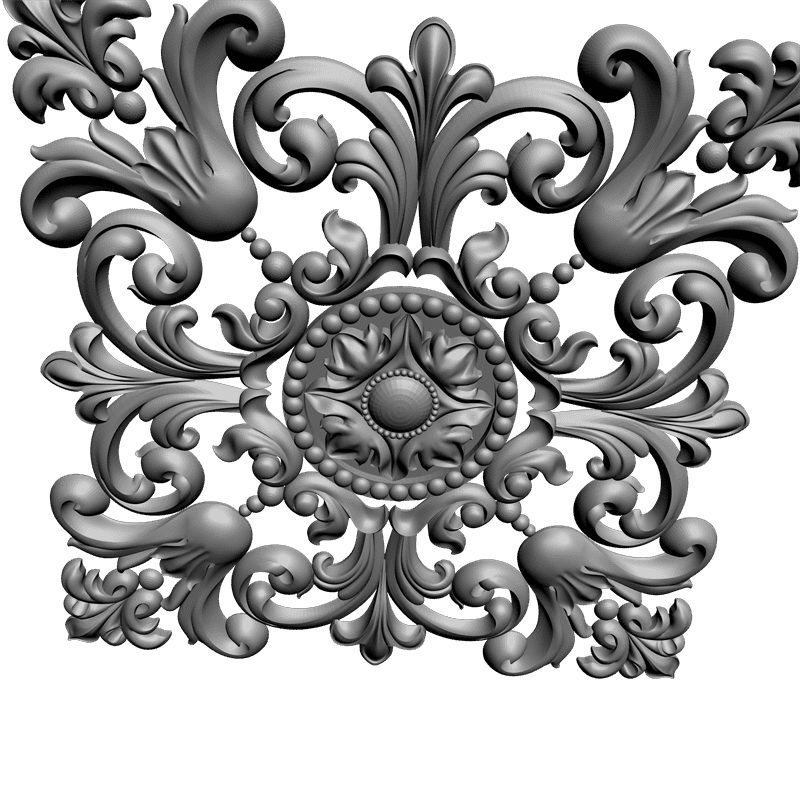 картинка Розетка резная D16-121 3D-STL.COM