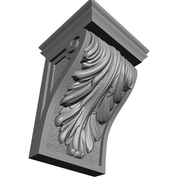 картинка Кронштейн резной D9-095 3D-STL.COM