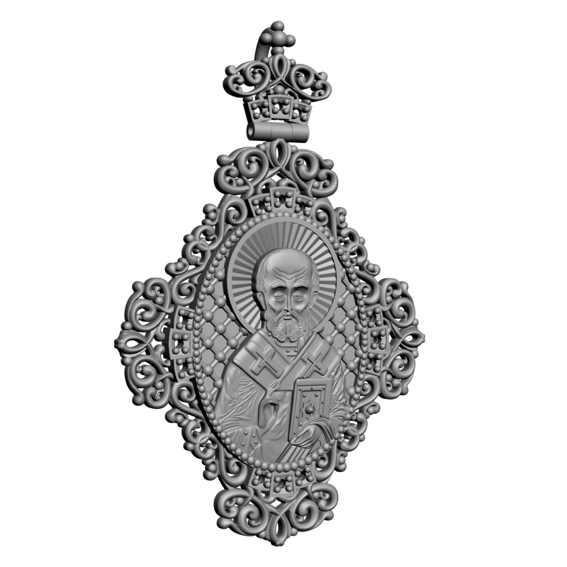 картинка Георгий Победоносец Подвеска RY5-094 3D-STL.COM