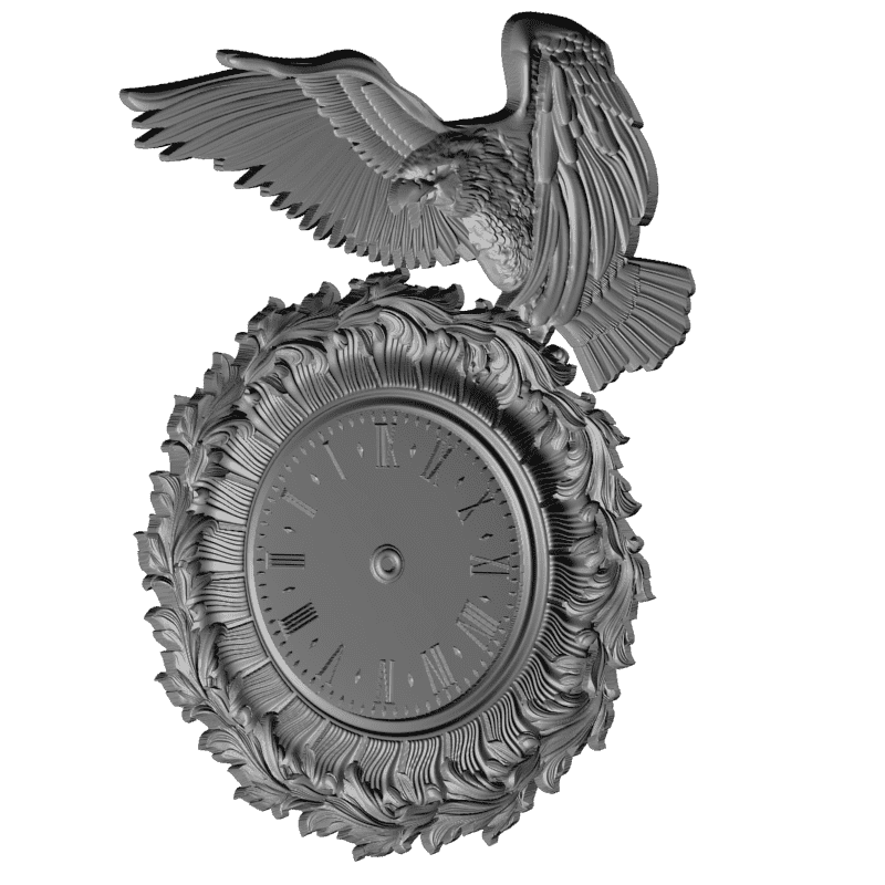 картинка Часы с орлом P3-160 3D-STL.COM