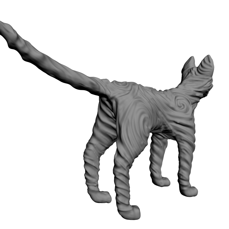 картинка Тело кота F1-220 3D-STL.COM