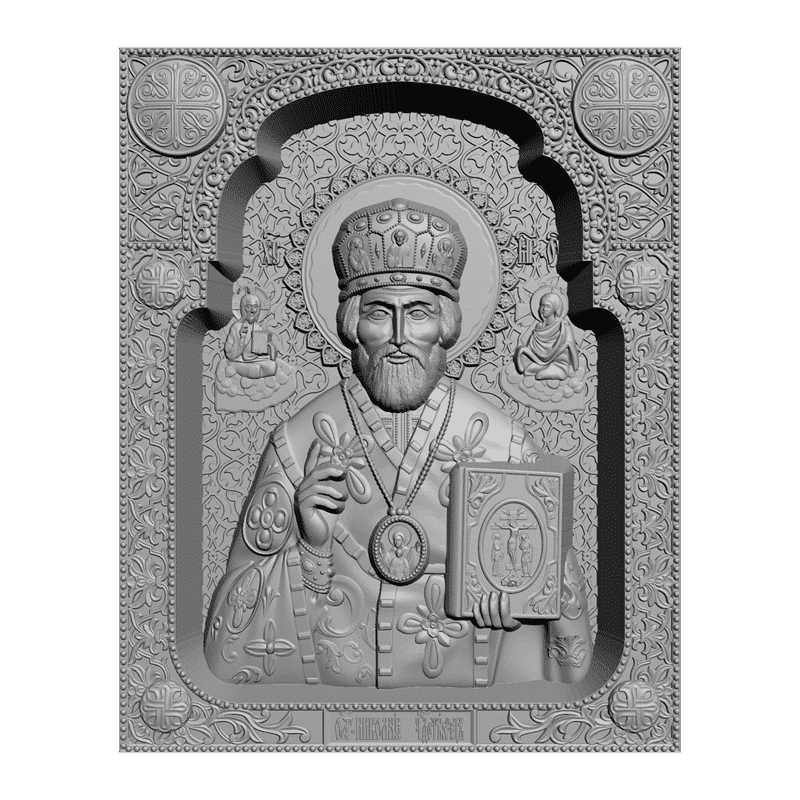 картинка Николай Чудотворец V3-037 3D-STL.COM