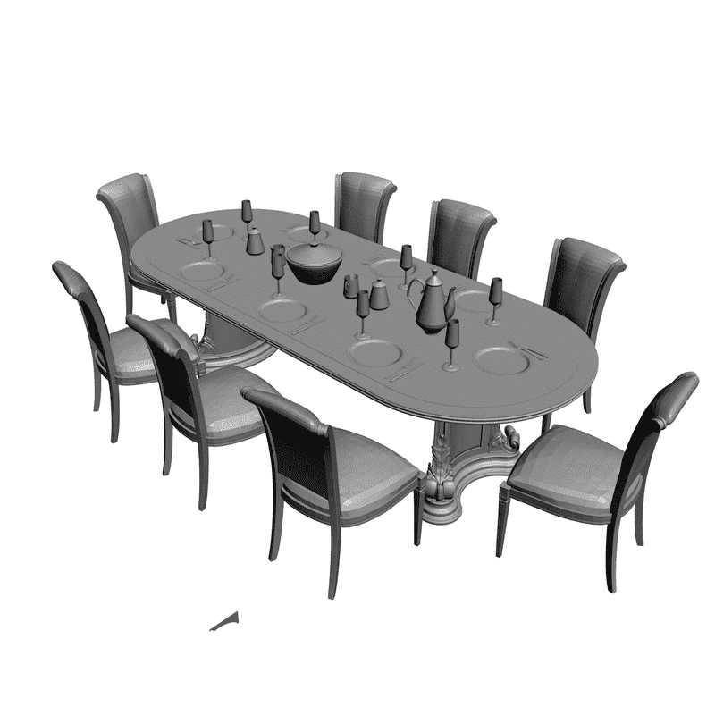 картинка Кухонный гарнитур M5-001 3D-STL.COM