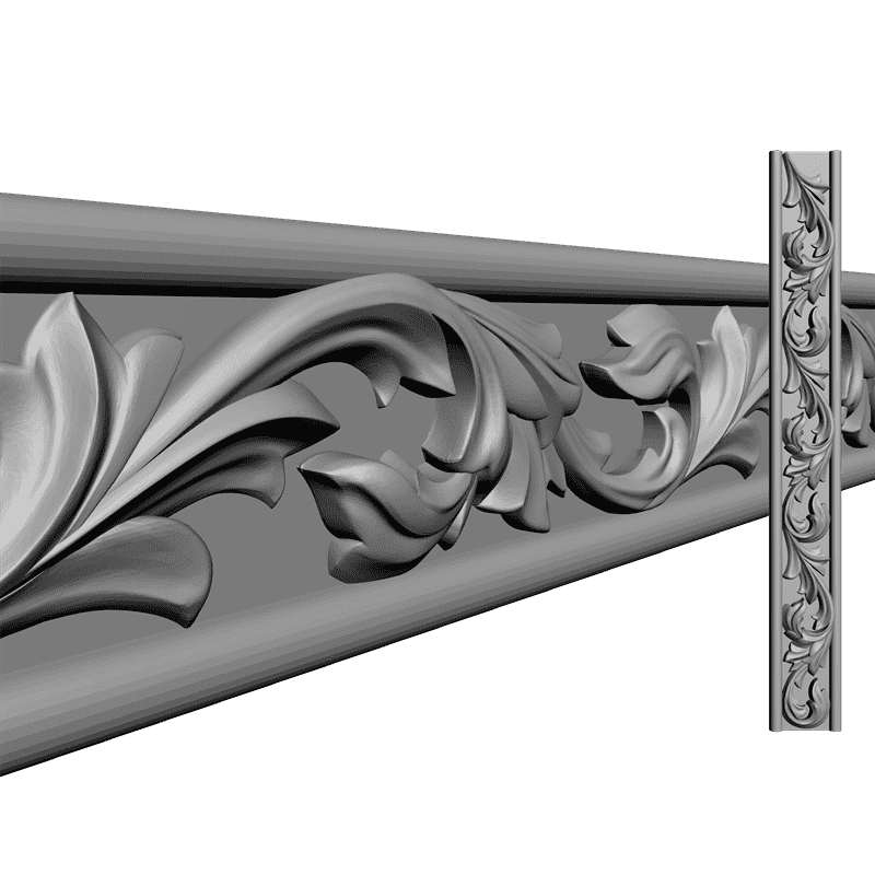 картинка Багет резной D1-041 3D-STL.COM
