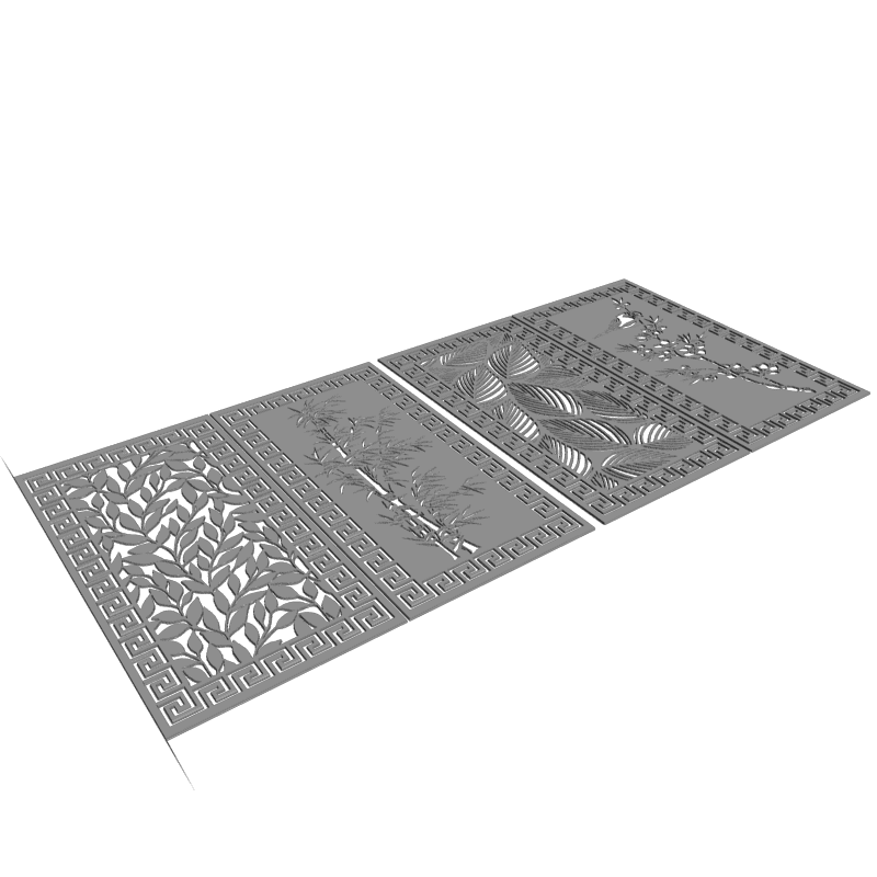 картинка Решётка декоративная Набор D15-023 3D-STL.COM