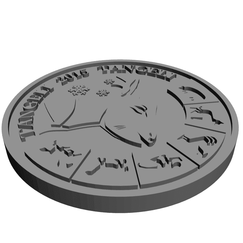 картинка NY coin 2015 P6-006 3D-STL.COM