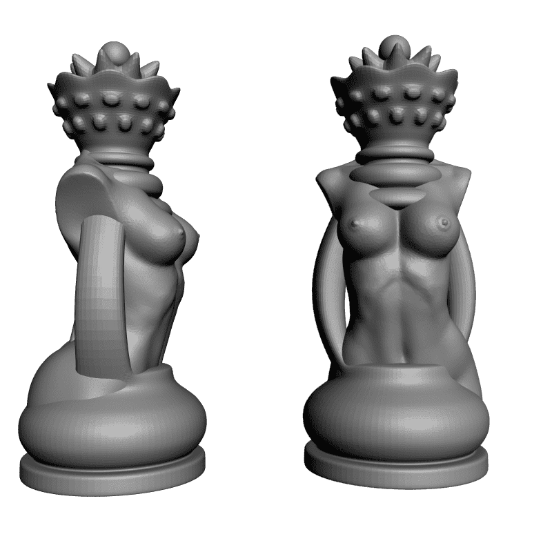 Зрелая дама играет в шахматы