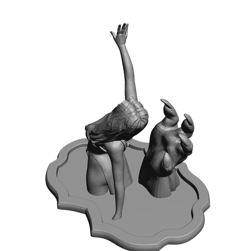картинка Девушка и рука L3-047 3D-STL.COM