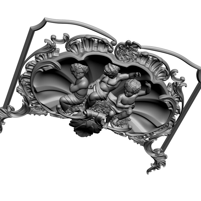 картинка Накладка декоративная резная D10-419 3D-STL.COM