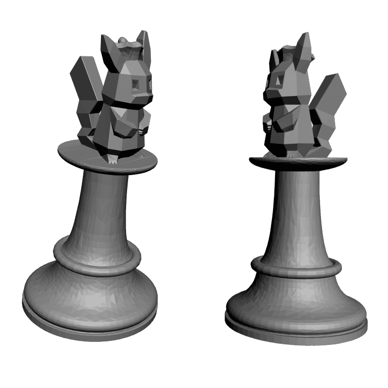 картинка Набор шахмат. Покемоны PI3-114 3D-STL.COM
