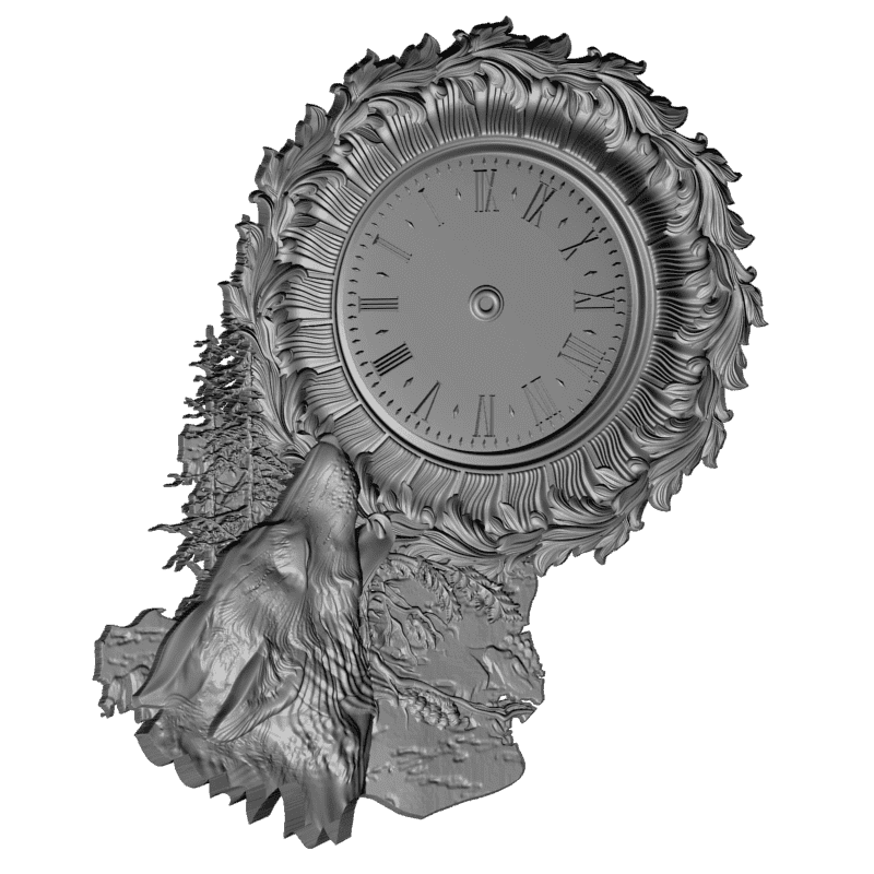 картинка Часы охотника P3-167 3D-STL.COM