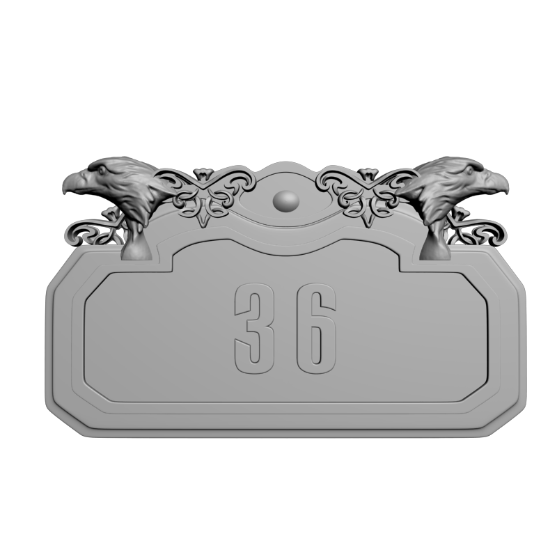 картинка Номер дома N36 P4-540 3D-STL.COM