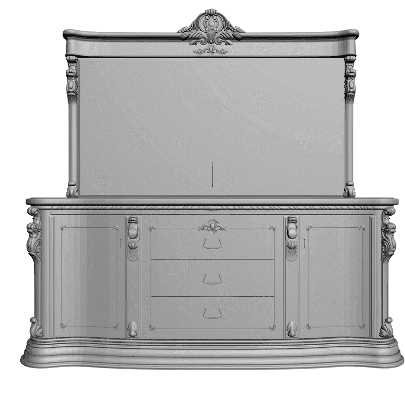 картинка Комод с зеркалом M2-007 3D-STL.COM