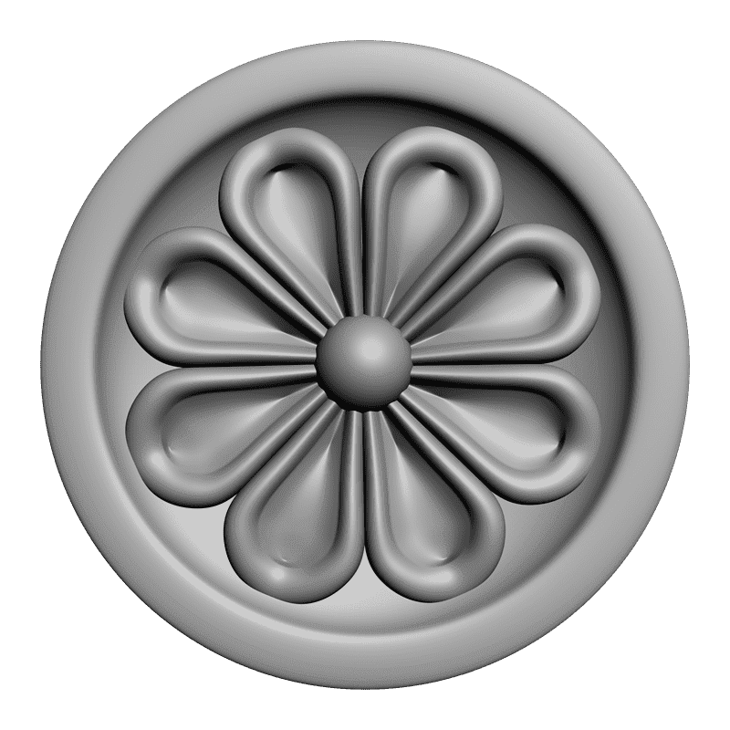 картинка Розетка резная D16-130 3D-STL.COM