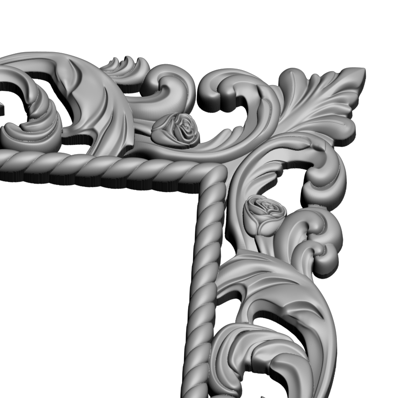 картинка Рама резная D14-488 3D-STL.COM