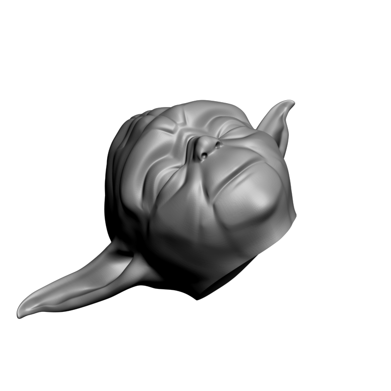 картинка Голова Yoda PI1-410 3D-STL.COM