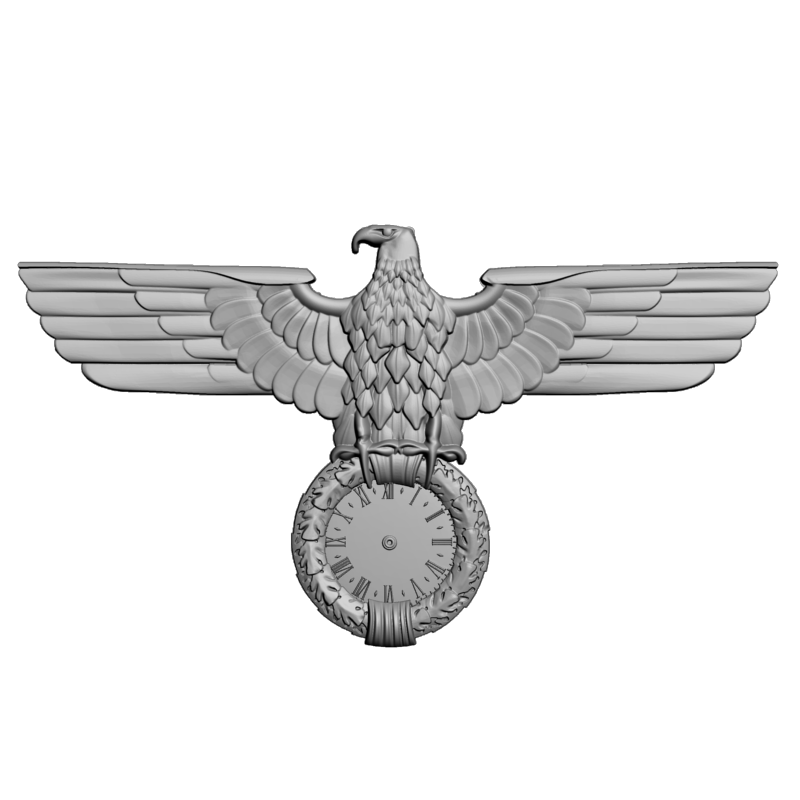 картинка Часы с орлом P3-141 3D-STL.COM