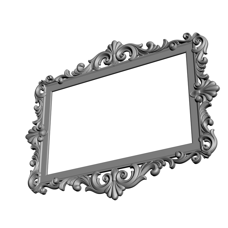 картинка Рама резная D14-443 3D-STL.COM