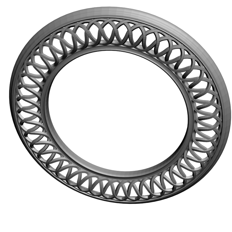 картинка Рамка резная под зеркало D14-671 3D-STL.COM