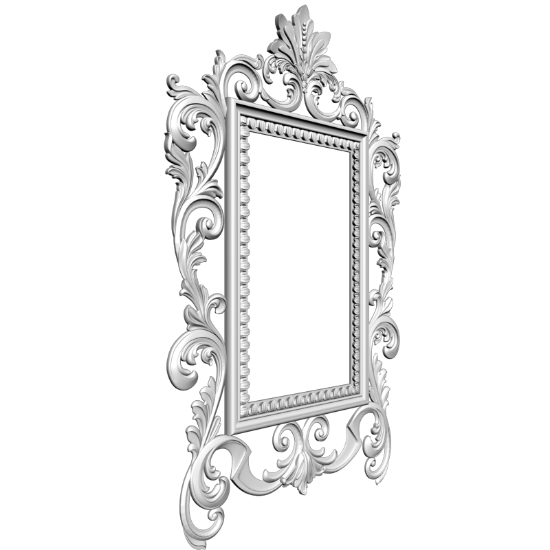 картинка Рама резная прямоугольная D14-395 3D-STL.COM