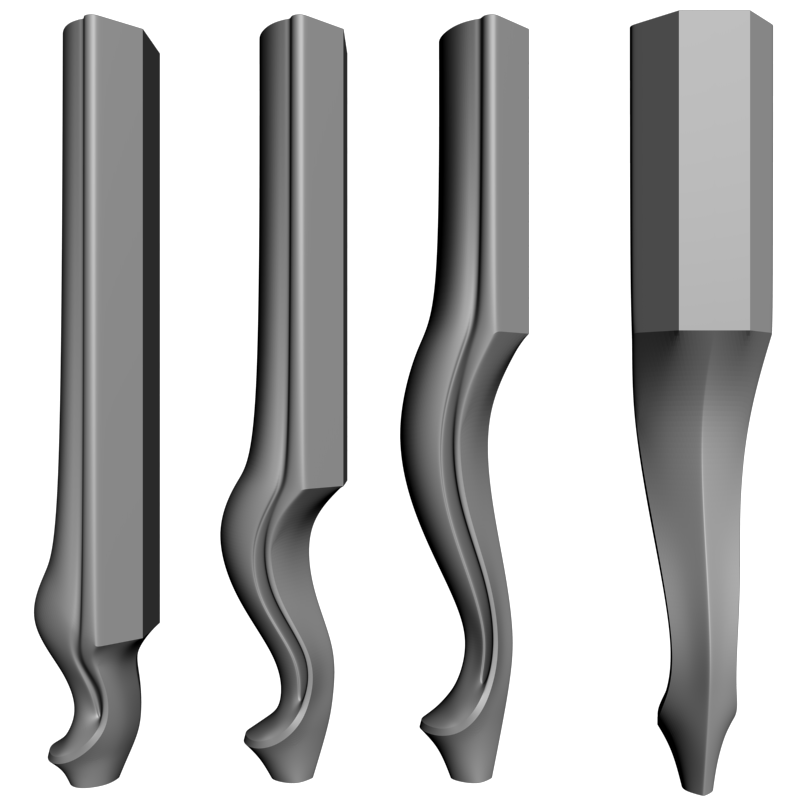 картинка Ножка мебельная M6-088 3D-STL.COM