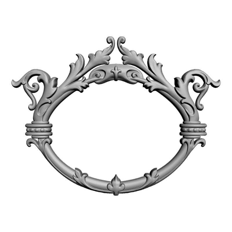 картинка Рамка резная под зеркало D14-045 3D-STL.COM