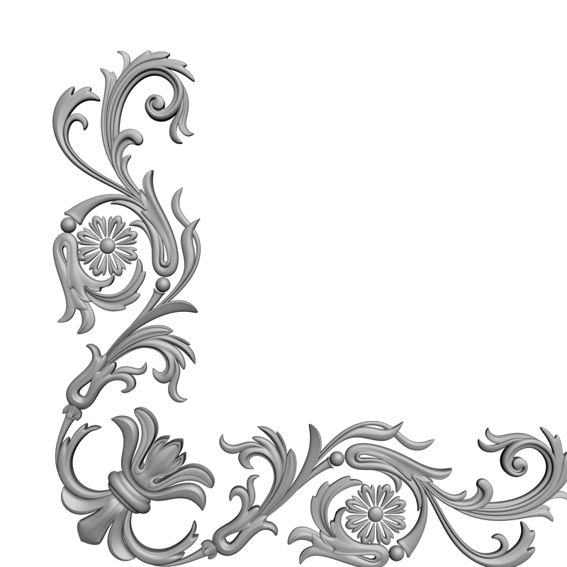 картинка Рамка резная D14-609 3D-STL.COM