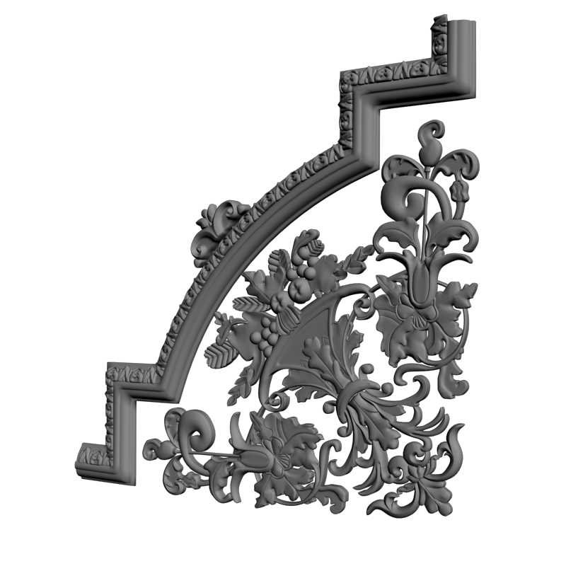 картинка Угловой элемент D19-052 3D-STL.COM