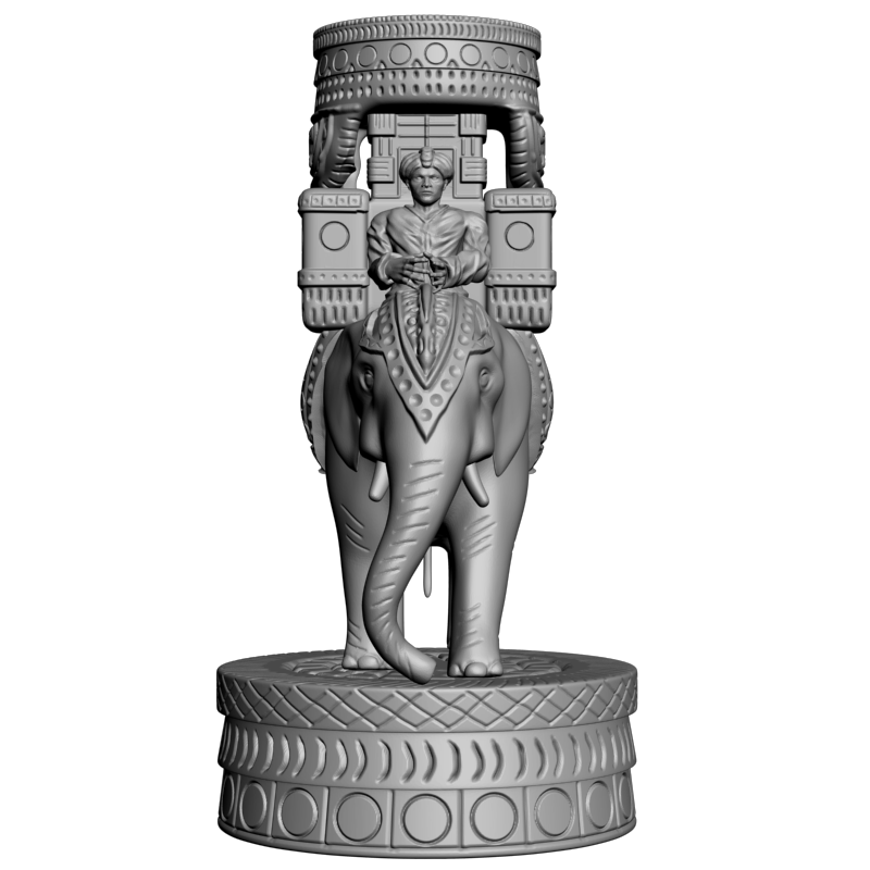картинка Наездник на слоне L3-200 3D-STL.COM