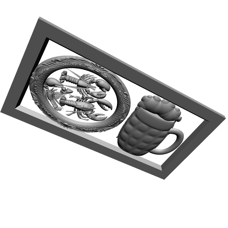 картинка Пиво и раки P4-117 3D-STL.COM