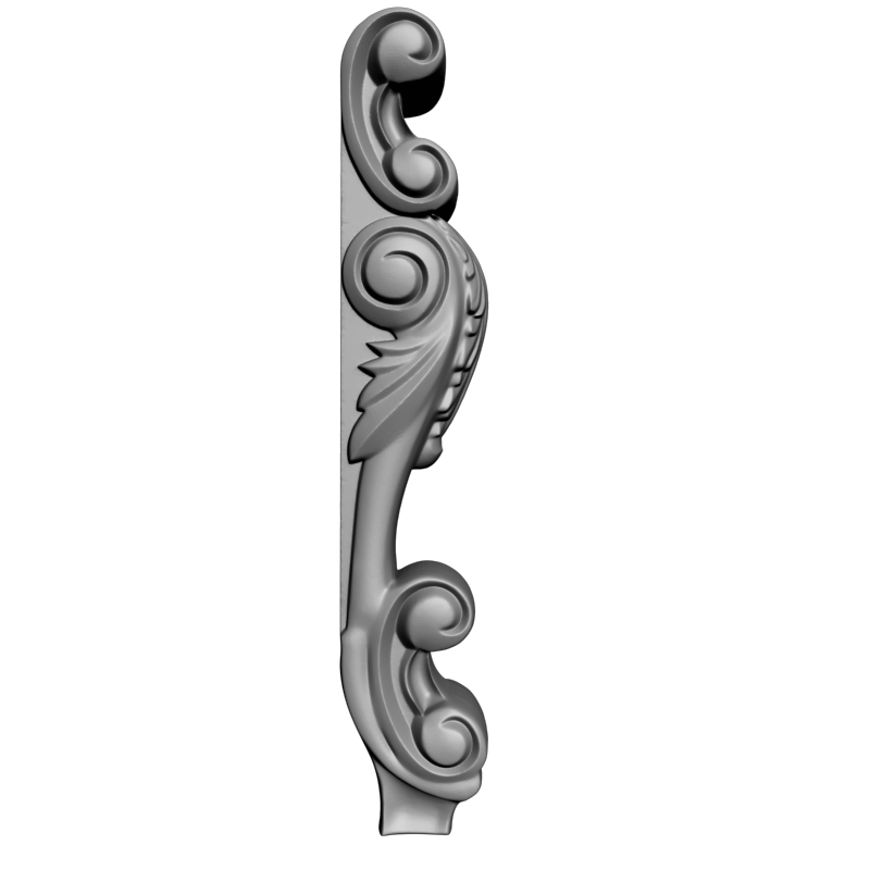 картинка Ножка мебельная резная M6-124 3D-STL.COM
