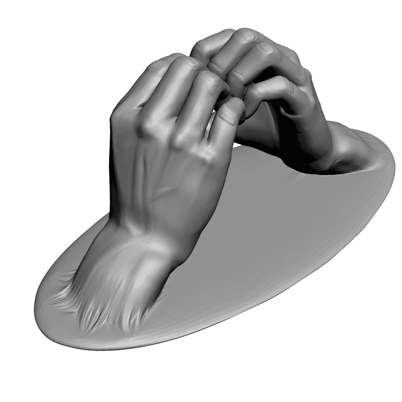 картинка Руки - сердце L5-010 3D-STL.COM